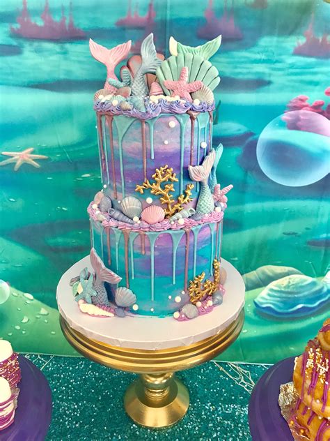 Mermaid Birthday Cake By Delighted By Yare Mermaid Birthday Cakes