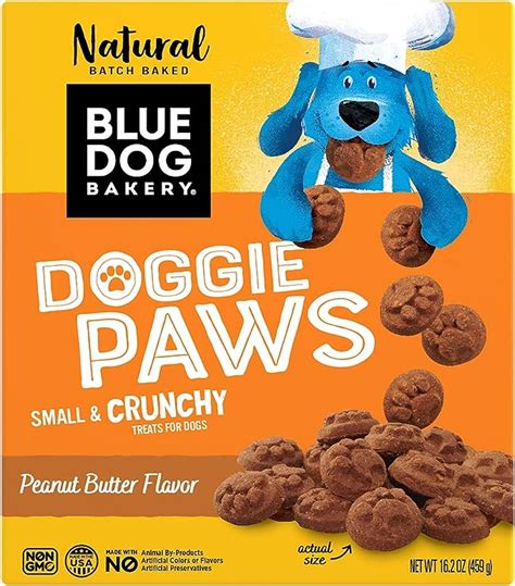 Blue Dog Bakery Natural Dog Treats Doggie Paws Peanut