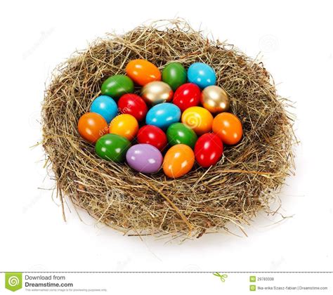 Im allergic to eggs but can still have them in cakes, etc. Lots Of Colorful Eggs In Nest Royalty Free Stock Photos - Image: 29783338