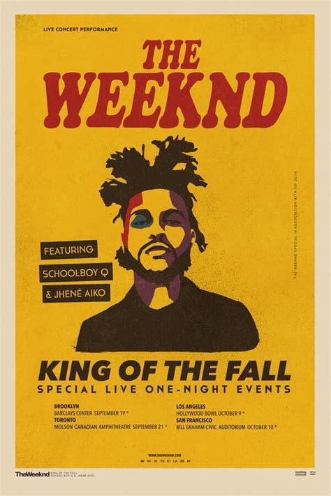 The Weeknd Poster Tour Posters Music Poster