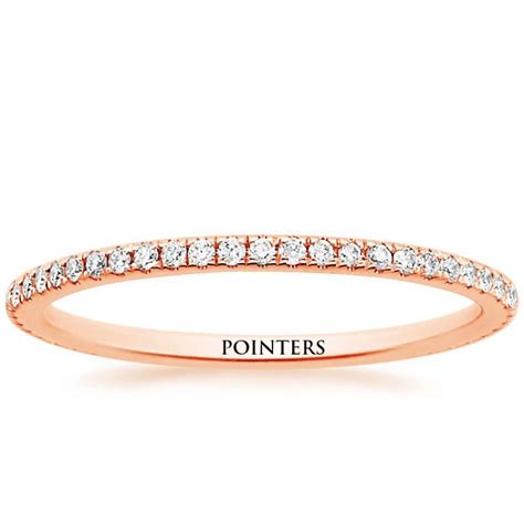 K Rose Gold Vevina Eternity Diamond Ring Pointers Jewellers Fine Jewelry Retailer In Kuala