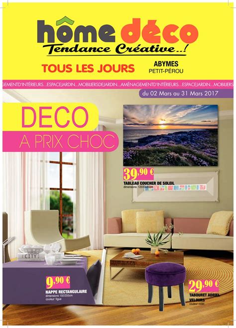 We've got everything you need to add a personal touch to your home for any season. Catalogue Home Déco Mars 2017 by 9E7CC8EBDC9 - Flipsnack