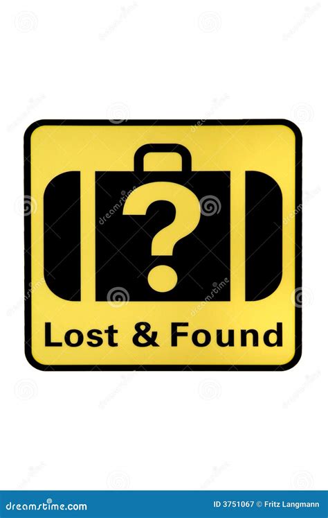 Lost And Found Sign At The Airport Stock Photography Cartoondealer Com