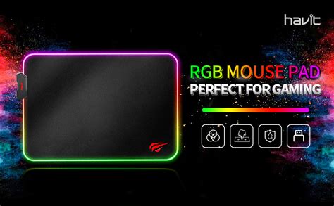 Havit Rgb Gaming Mouse Pad Soft Non Slip Rubber Base Mouse