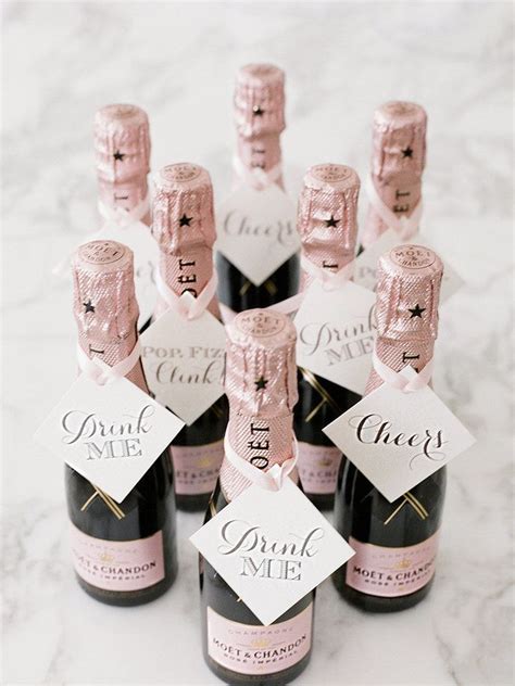 Mini Champagne Bottles Are Great Wedding Favors For Your Bubbly Guests