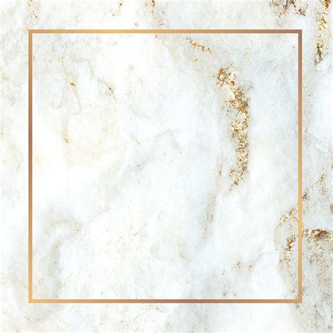 Golden White Marble Textured Frame Design Resource Premium Image By