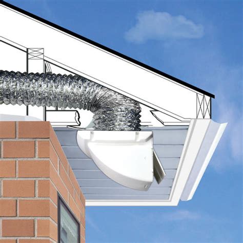 If this vent empties into a crawlspace, attic, or other building cavity, the potential if the dryer duct is run through walls where nails or screws from finish carpentry or other work are likely to penetrate the ducting then protective. Dundas Jafine 4" White Soffit Wall Vent Hood at Menards®
