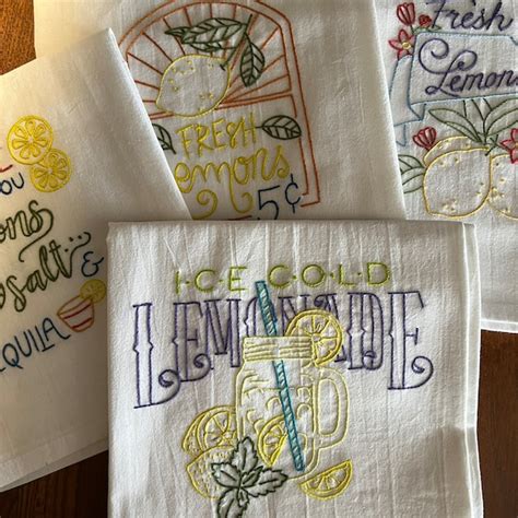 Embroider Dish Towel Etsy