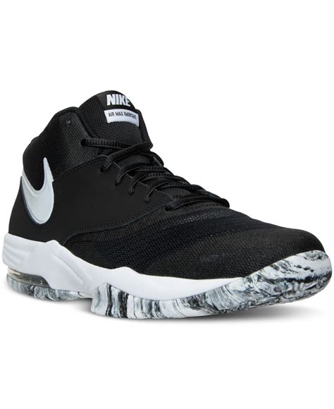 nike men s air max emergent basketball sneakers from finish line in black for men lyst