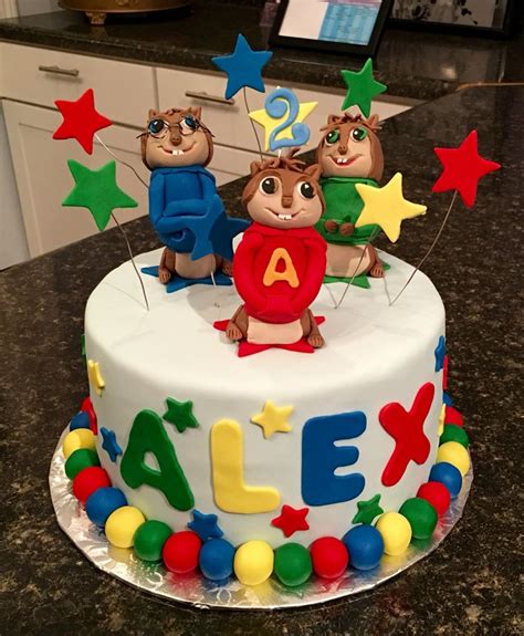 Alvin and the chipmunks cake #alvinandthechipmunkscake | Ardillas, Tortas