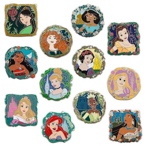 Disney Princess Mystery Pin Set At Shopdisney And Disney Parks Disney Pins Blog