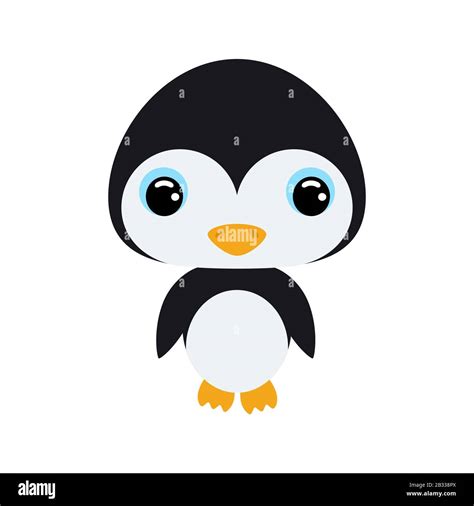 Cute Baby Penguin Cartoon Character For Decoration And Design Of The