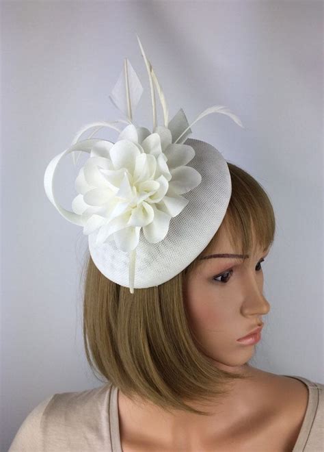 Elegant Off White Fascinator For Wedding And Occasions