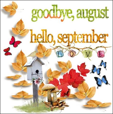 Goodbye August Hello September Hello September Images September