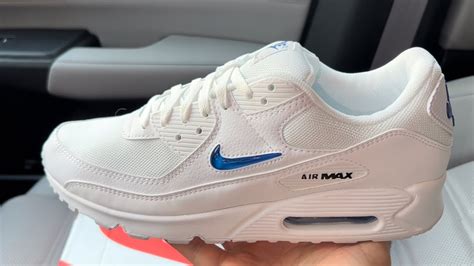Nike Air Max 90 Jewel White Royal Blue Shoes Youtube