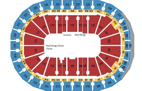 Breakdown Of The Little Caesars Arena Seating Chart Detroit Red Wings