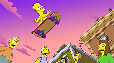 Bart Simpson Skateboarding Scene Worldtree