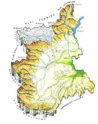 Qui trovate la cartina muta, fisica e politica del piemonte pronta da stampare gratis in pdf: Mappa Piemonte Cartina