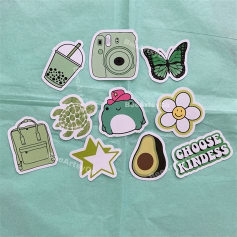 Vsco Aesthetic Stickers Green
