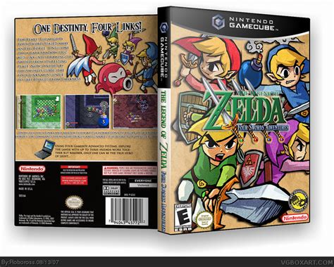 The Legend Of Zelda Four Sword Adventures Gamecube Box Art Cover By Roboross