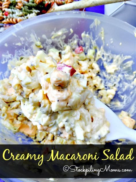Creamy Macaroni Salad Stockpiling Moms