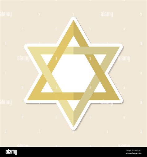 Star Of David Jewish Symbol Sticker Vector Stock Vector Image And Art Alamy