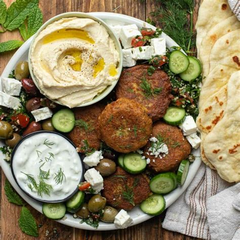 Falafel Platter Recipe With Hummus And Tzatziki