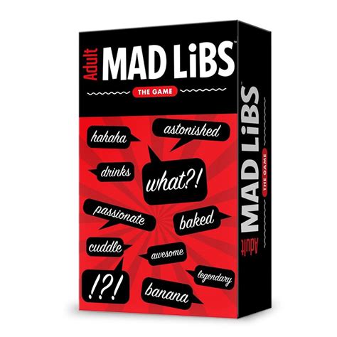 Adult Mad Libs The Game Toys Club