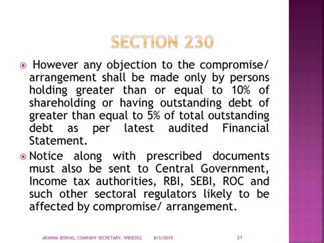 Compromises Arrangements And Amalgamations Chapter Xv Of Companies Act