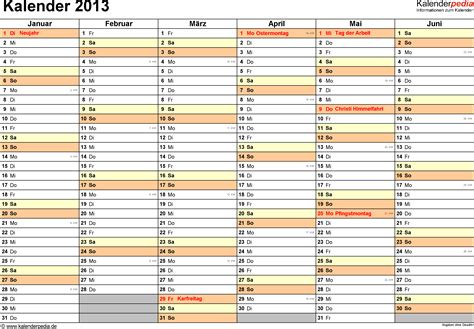 Kalender 2013 Zum Ausdrucken Als Pdf 12 Vorlagen Kostenlos