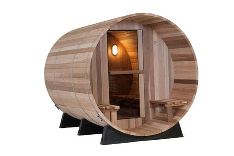 6 Persons Rustic Barrel Sauna 8ft The Hot Tub Warehouse