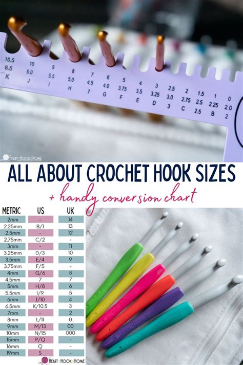 crochet hook sizes conversion chart