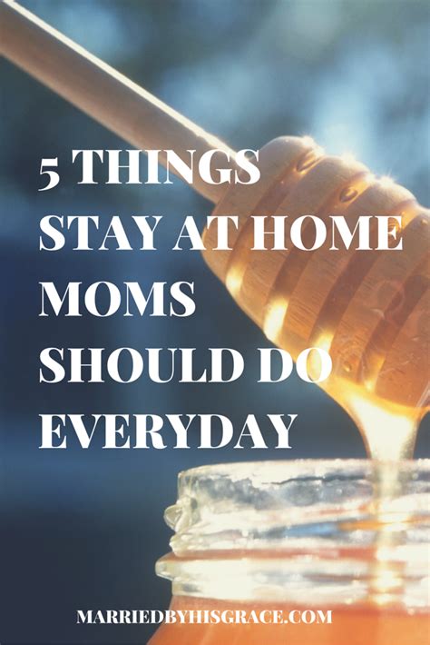 5 Things Stay At Home Moms Should Do Everyday Stay At
