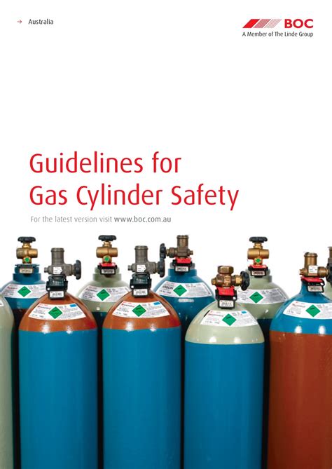 Boc Guidelines For Gas Cylinder Safety Nrspp Australia