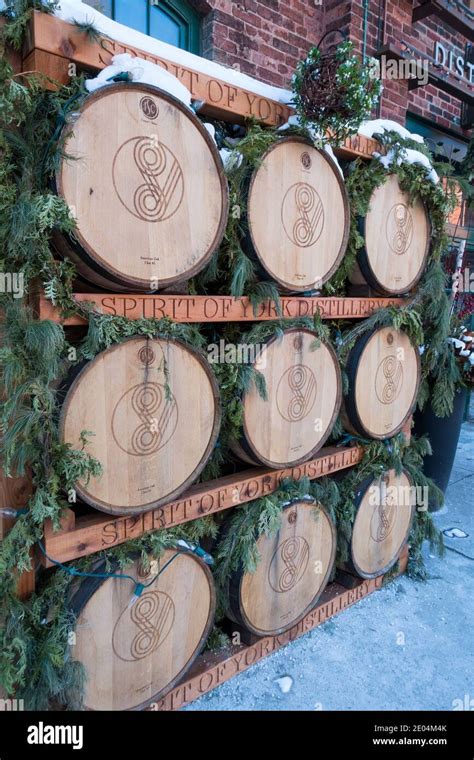 Old Whiskey Barrels Stacked Outdoors Stock Photo Alamy