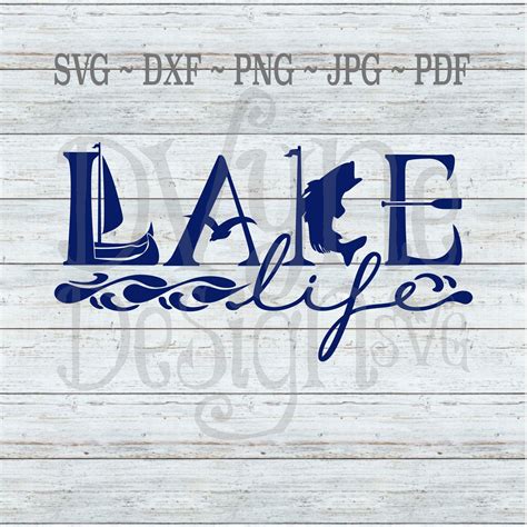 Lake Life Svg Lake Life Digital Download For Silhouette Or Etsy
