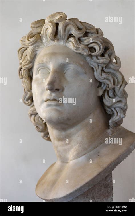 Rome Italy Marble Portrait Bust Of Alexander The Great 356 323 Bc