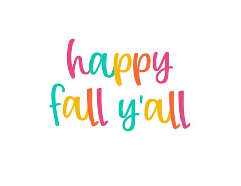 Happy Fall Yall Printable