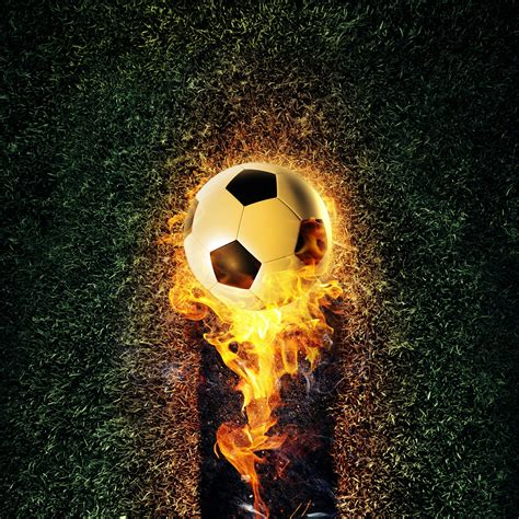 Soccer Ball Flames Wallpapers Wallpaper Cave