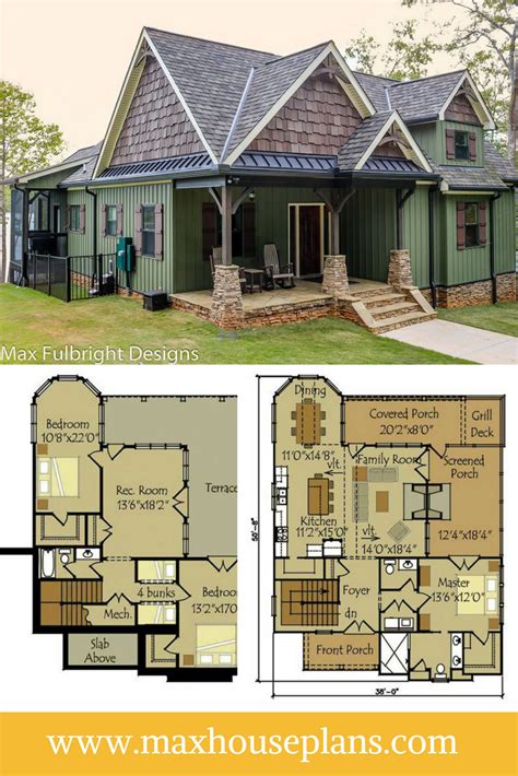 Small Cottage Plan With Walkout Basement Cottage Floor Plan Small
