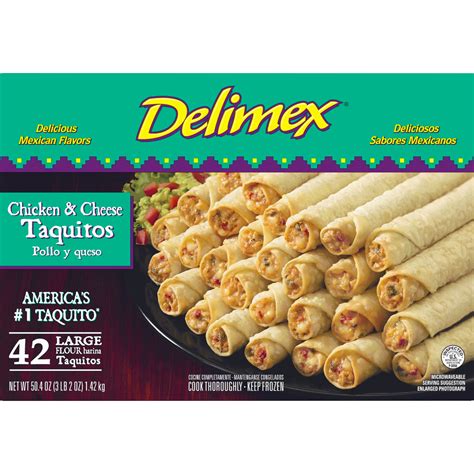 Delimex Chicken And Cheese Taquitos 42 Ct Shipt