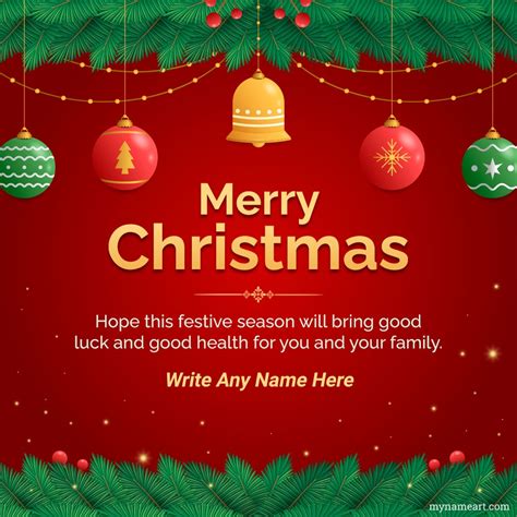 Christmas Ornaments Pics Edit Online And Write Your Name