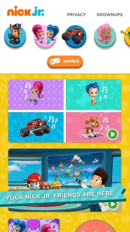 Play kids games, watch video from popular kids shows, play free online games for kids, & more at nickelodeon africa, nickelodeon's online place for kids! NickALive!: Nickelodeon USA Launches Nick Jr. App On Android