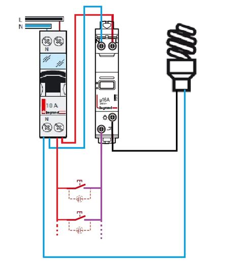 9 Branchement Telerupteur Hager Tableau Electrique Cablage