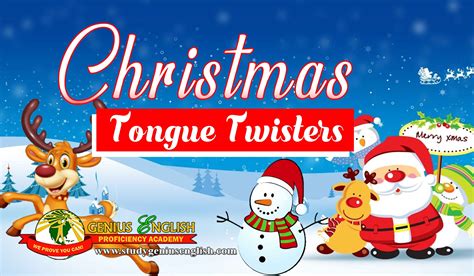 Christmas Tongue Twisters Esl School In The Philippines Tongue