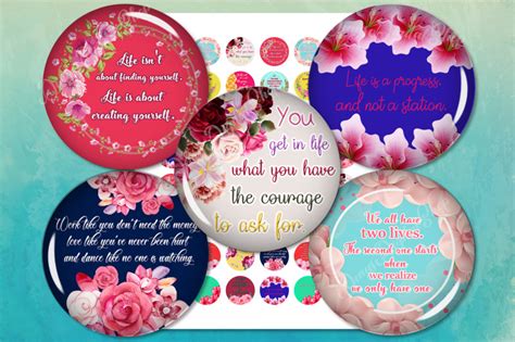 Quotes Digital Collage Sheetmotivational Quotes By Denysdigitalshop Thehungryjpeg