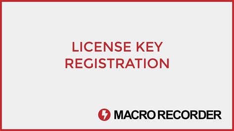 Macro Recorder License Key Registration Youtube
