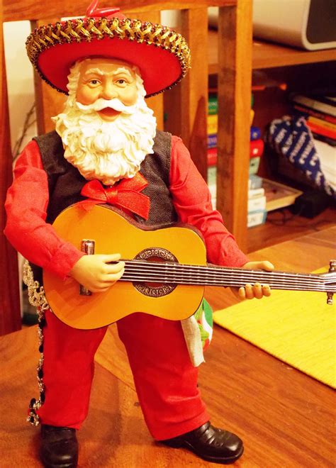 Mariachi Mexican Santa With Guitar Horchow Christmas St Claus Santa
