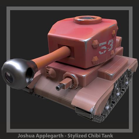 Artstation Chibi Cromwell Tank In A Stylized Style