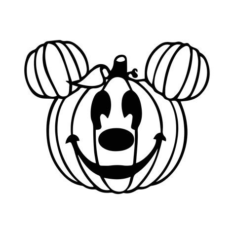 Mickey Pumpkin Drawing